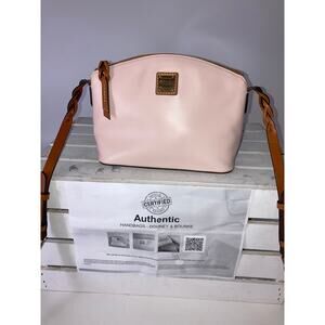 DOONEY & BOURKE LIGHT PINK SMOOTH LEATHER CROSSBODY BAG